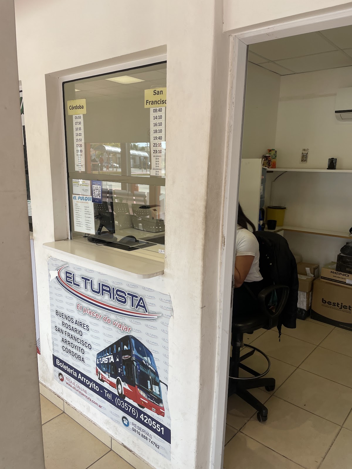 El Turista SRL - Boletería Arroyito N5